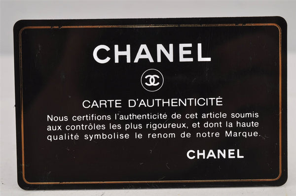 Authentic CHANEL Calf Skin Cambon Line Zippy Organizer Wallet Purse Black 8790J