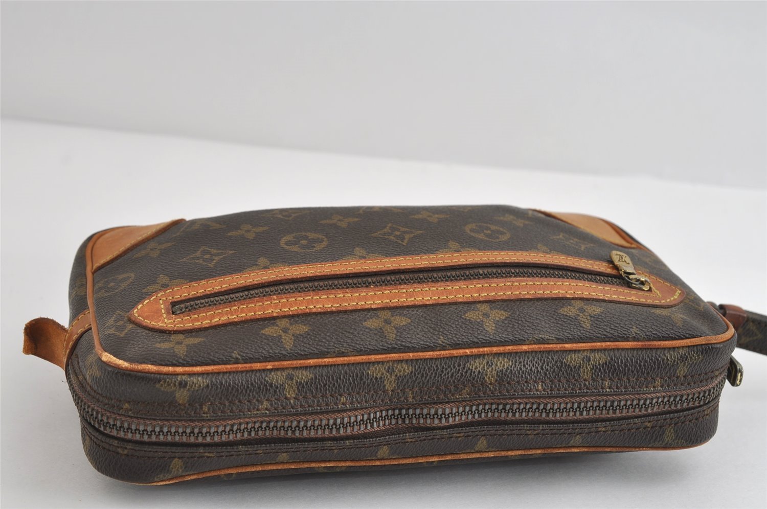 Authentic Louis Vuitton Monogram Marly Dragonne Clutch Hand Bag Old Model 8791I