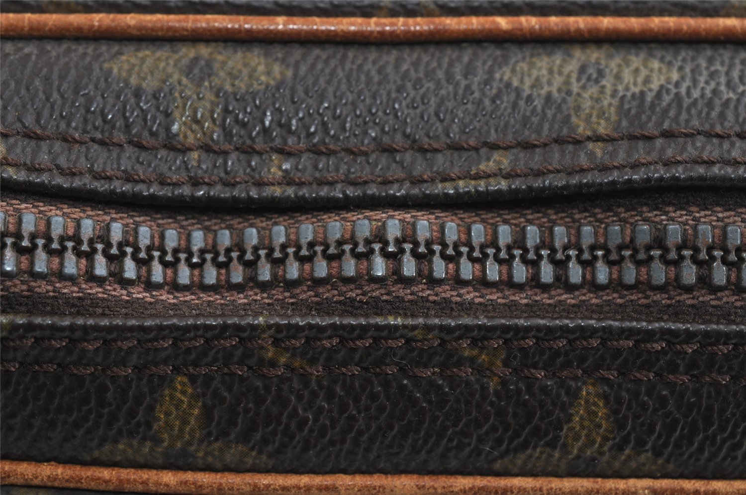 Authentic Louis Vuitton Monogram Marly Dragonne Clutch Hand Bag Old Model 8791I