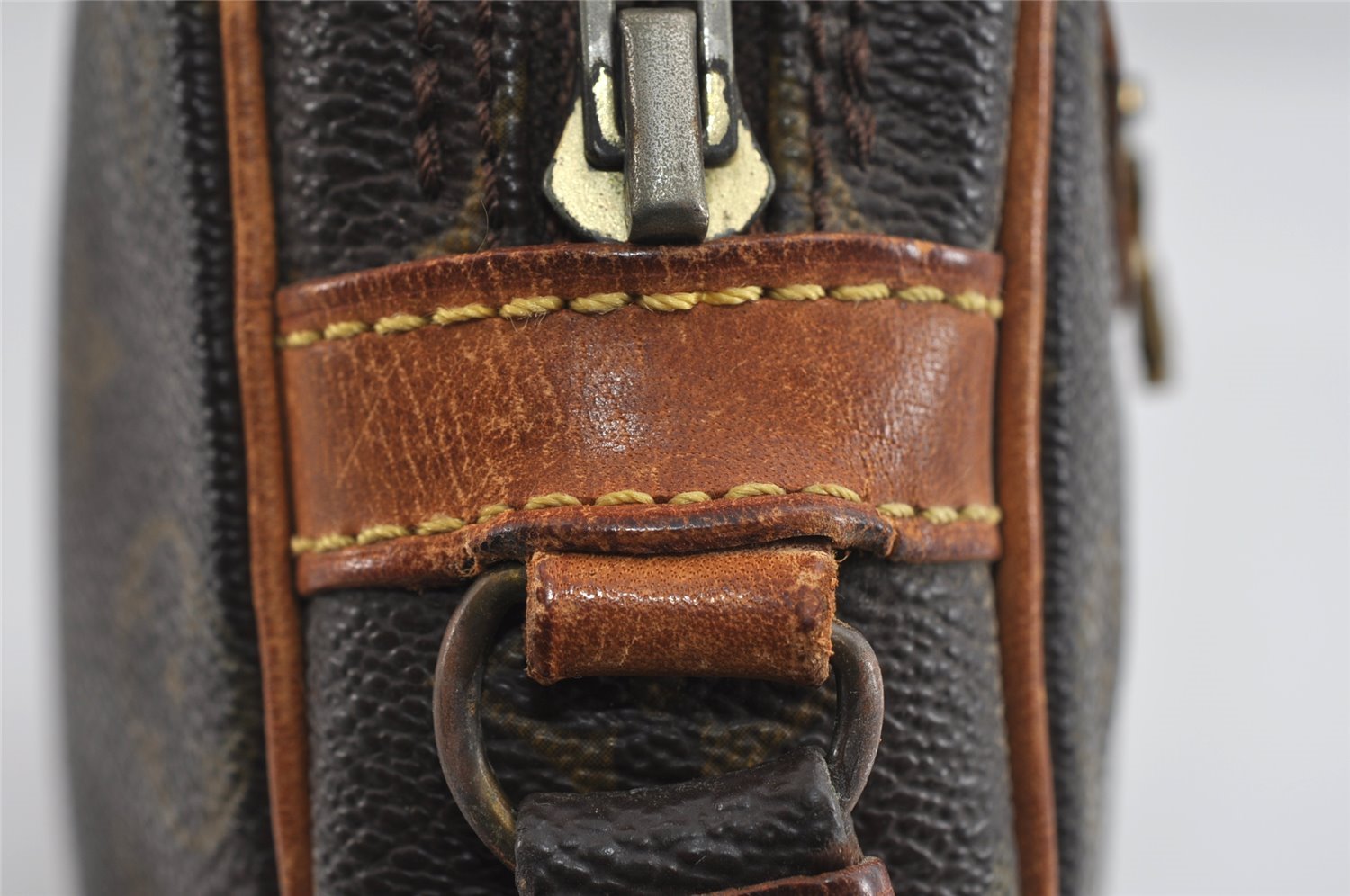 Authentic Louis Vuitton Monogram Marly Dragonne Clutch Hand Bag Old Model 8791I