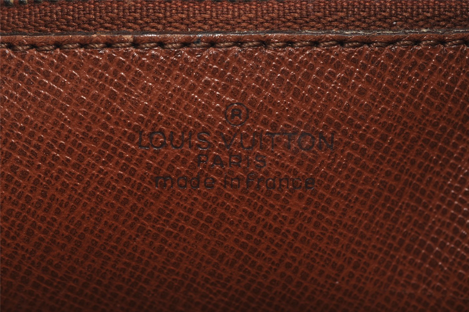 Authentic Louis Vuitton Monogram Marly Dragonne Clutch Hand Bag Old Model 8791I