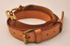 Authentic Louis Vuitton Leather Shoulder Strap Beige 40.4-47.6" LV 8793J