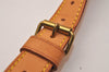 Authentic Louis Vuitton Leather Shoulder Strap Beige 40.4-47.6" LV 8793J