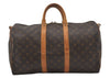 Authentic Louis Vuitton Monogram Keepall Bandouliere 45 M41418 Boston Bag 8794I