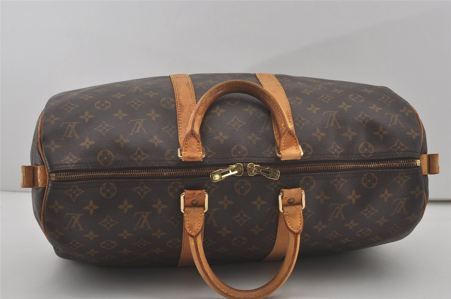 Authentic Louis Vuitton Monogram Keepall Bandouliere 45 M41418 Boston Bag 8794I