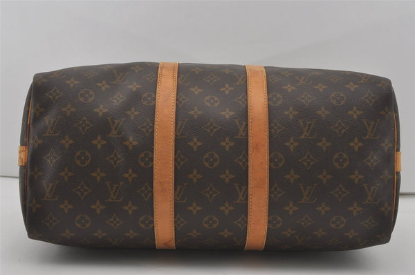 Authentic Louis Vuitton Monogram Keepall Bandouliere 45 M41418 Boston Bag 8794I