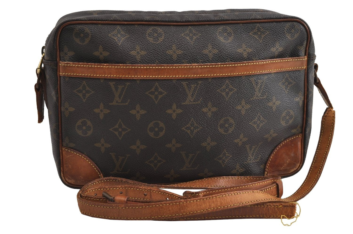 Authentic Louis Vuitton Monogram Trocadero 27 Shoulder Bag M51274 LV Junk 8795I