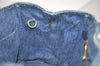 Authentic PRADA Vintage Canapa SS Denim 2Way Shoulder Hand Bag Purse Blue 8795J