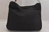 Authentic GUCCI Bamboo Vintage 2Way Shoulder Hand Bag Nylon Leather Black 8795M