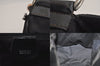 Authentic GUCCI Bamboo Vintage 2Way Shoulder Hand Bag Nylon Leather Black 8795M