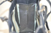 Authentic FENDI Vintage Canvas Leather Shoulder Tote Bag Purse Navy Blue 8796J