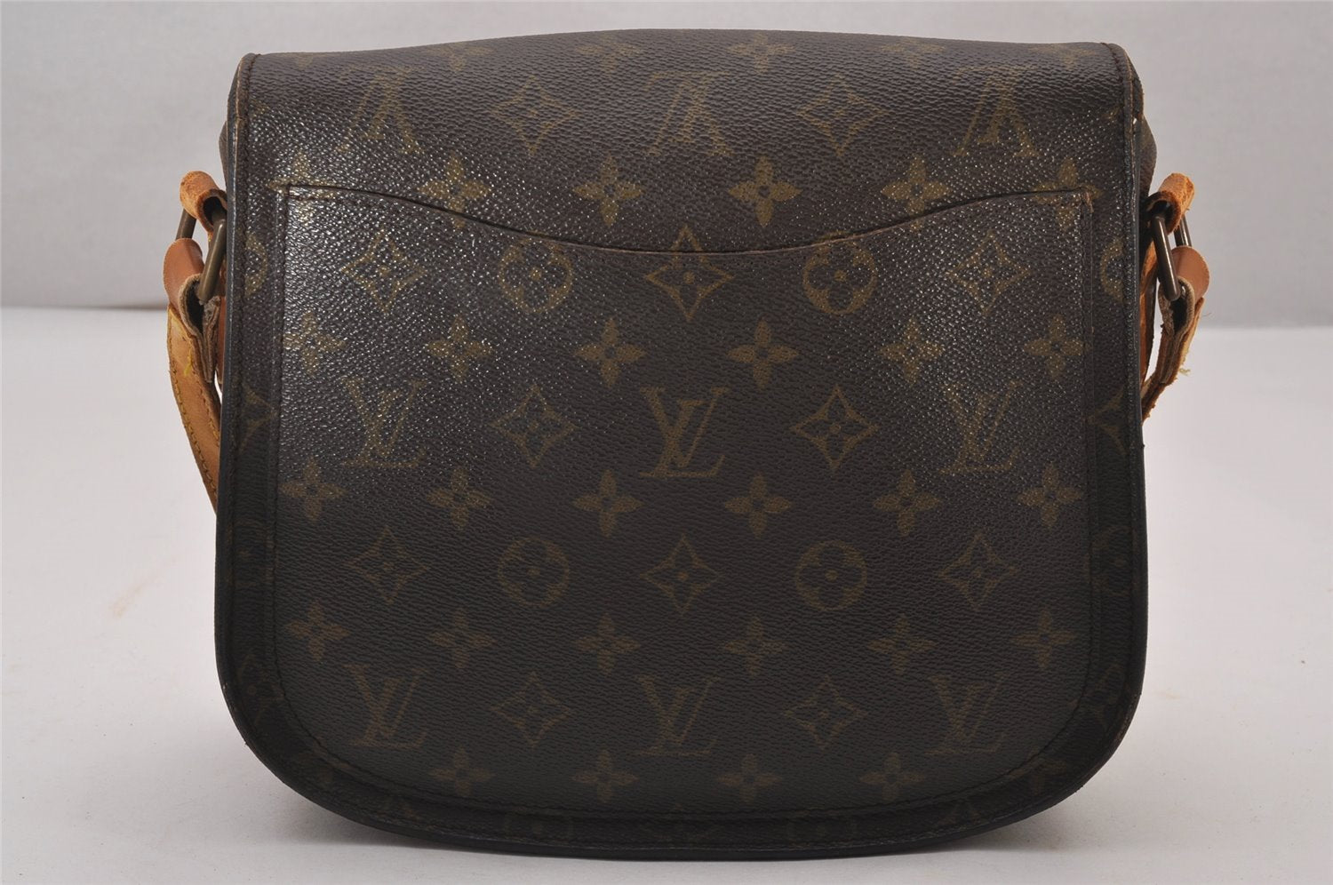 Auth Louis Vuitton Monogram Saint Cloud GM Shoulder Cross Bag Old Model LV 8797I