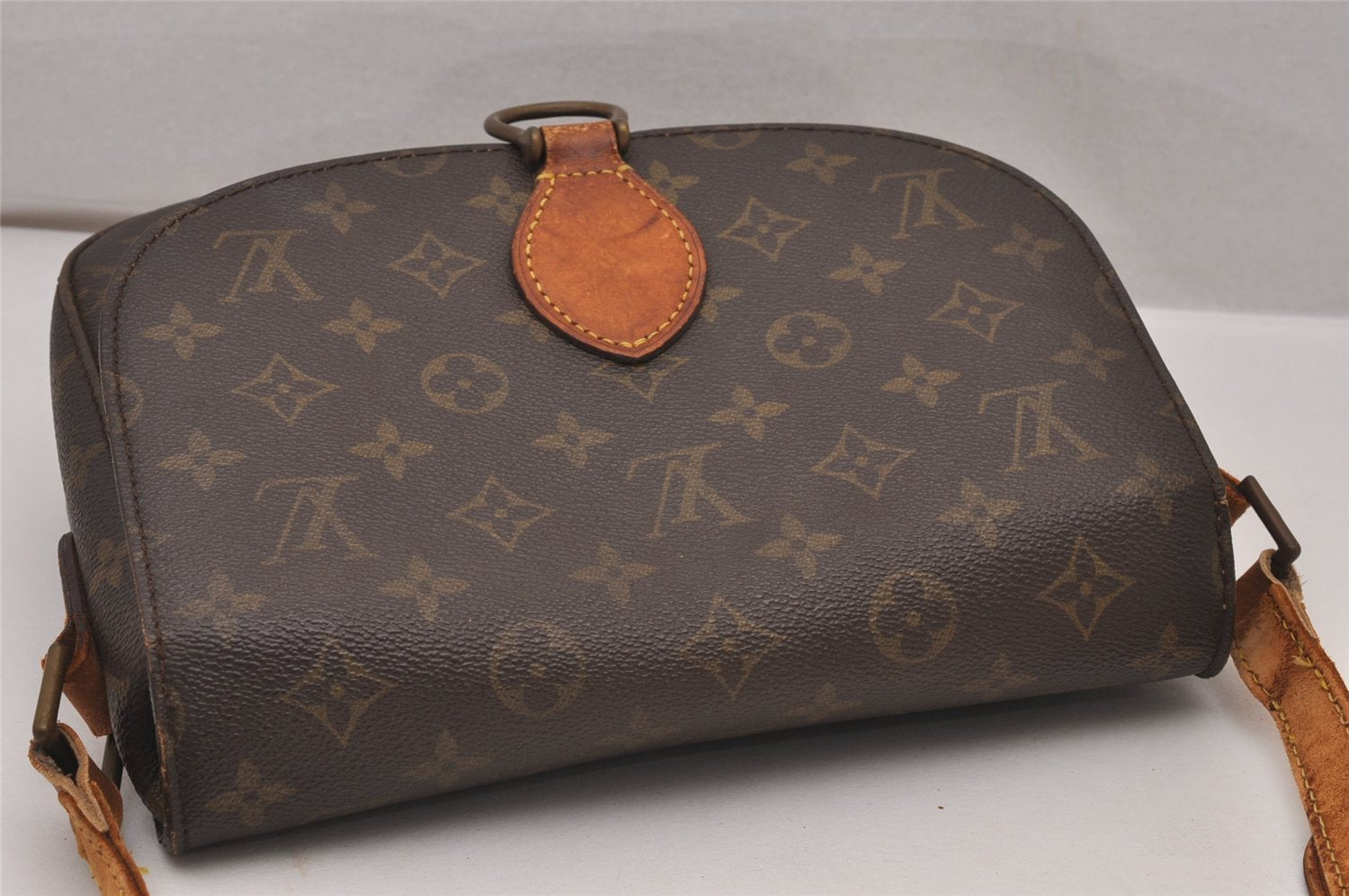 Auth Louis Vuitton Monogram Saint Cloud GM Shoulder Cross Bag Old Model LV 8797I