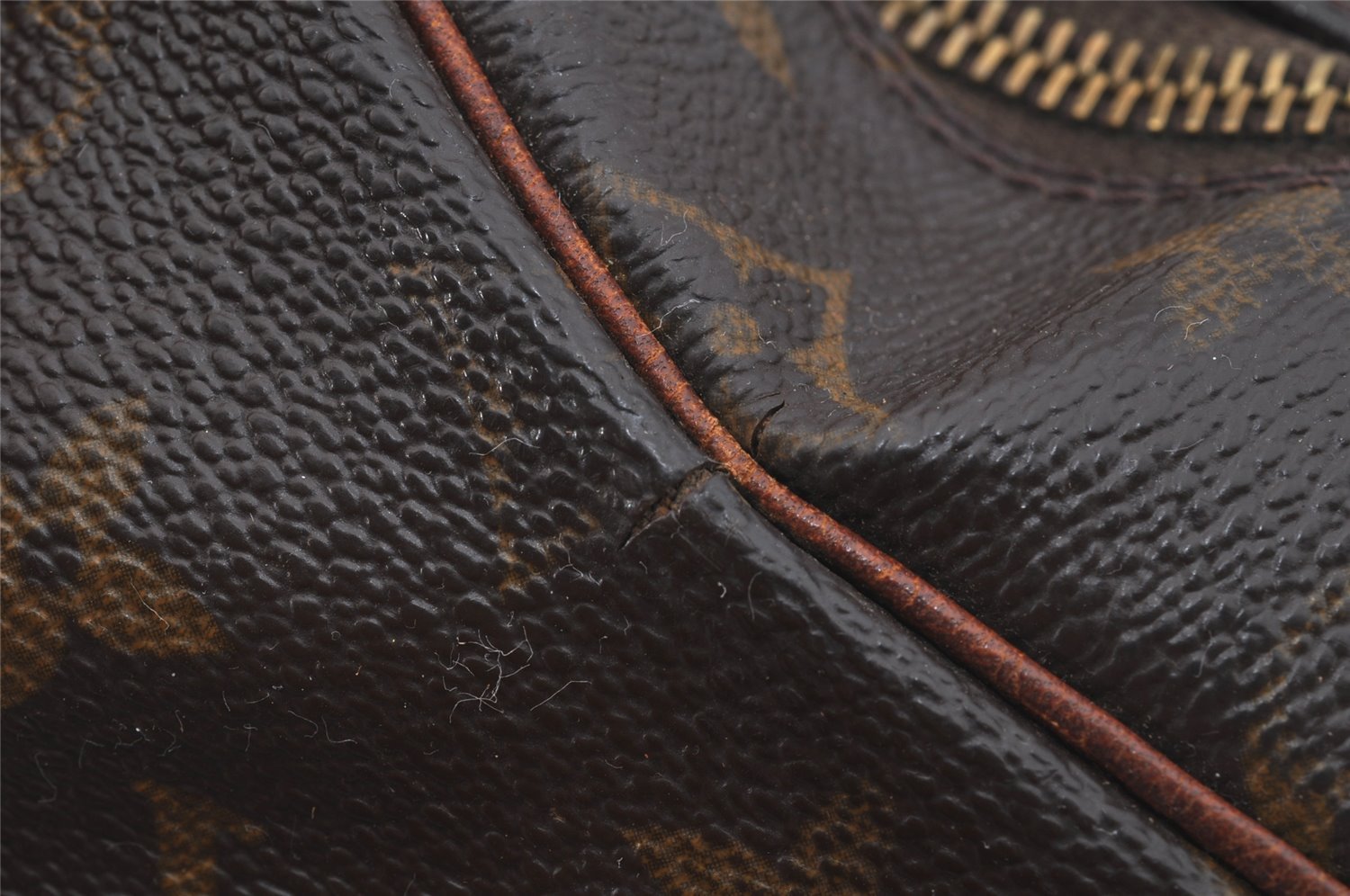 Authentic Louis Vuitton Monogram Boulogne 35 Shoulder Bag M51260 Junk 8798I