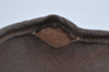 Authentic GUCCI Web Sherry Line Clutch Hand Bag Purse GG PVC Leather Brown 8799H