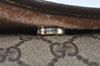 Authentic GUCCI Web Sherry Line Clutch Hand Bag Purse GG PVC Leather Brown 8799H
