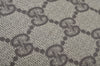 Authentic GUCCI Web Sherry Line Clutch Hand Bag Purse GG PVC Leather Brown 8799H