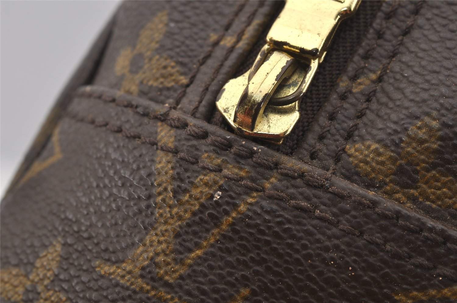 Auth Louis Vuitton Monogram Trousse Toilette 28 Clutch Bag M47522 LV Junk 8799I