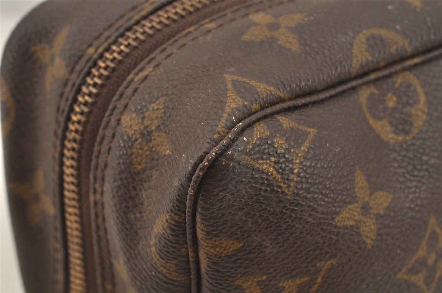 Auth Louis Vuitton Monogram Trousse Toilette 28 Clutch Bag M47522 LV Junk 8799I