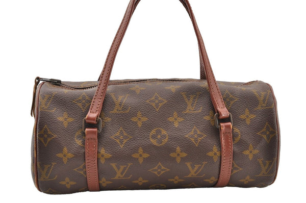 Authentic Louis Vuitton Monogram Papillon 26 Hand Bag Old Model LV 8801I