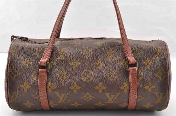 Authentic Louis Vuitton Monogram Papillon 26 Hand Bag Old Model LV 8801I