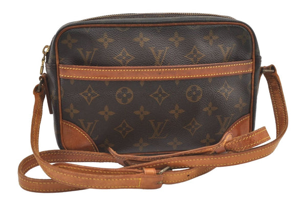 Authentic Louis Vuitton Monogram Trocadero 23 Shoulder Cross Bag M51276 LV 8801J