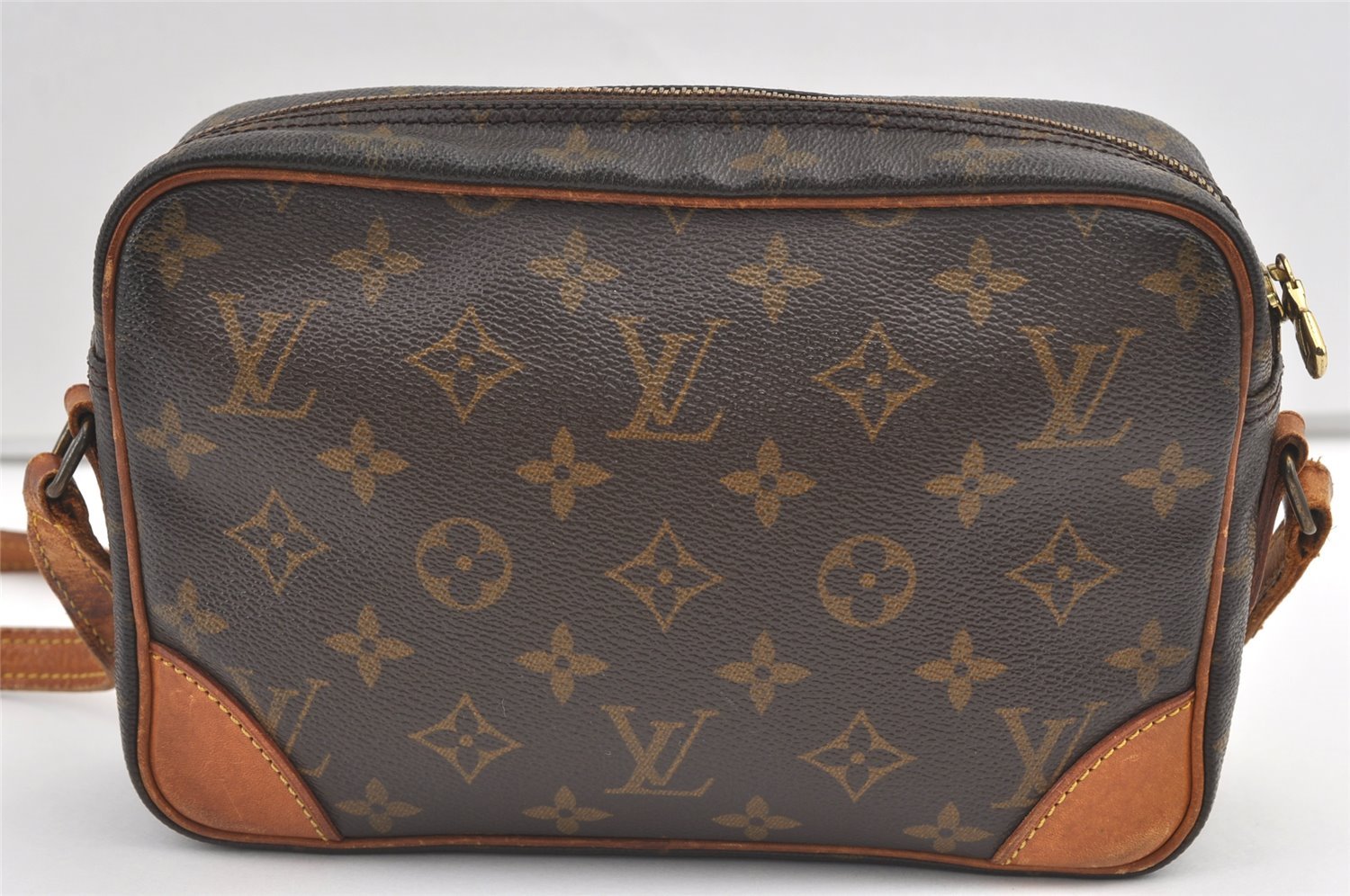 Authentic Louis Vuitton Monogram Trocadero 23 Shoulder Cross Bag M51276 LV 8801J