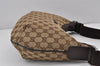 Authentic GUCCI Shoulder Cross Body Bag GG Canvas Leather 181092 Brown 8802J