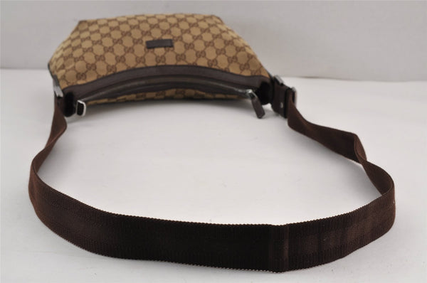 Authentic GUCCI Shoulder Cross Body Bag GG Canvas Leather 181092 Brown 8802J