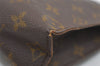 Auth Louis Vuitton Monogram Poche Toilette 26 Cosmetics Pouch Old Model LV 8803I