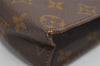 Auth Louis Vuitton Monogram Poche Toilette 26 Cosmetics Pouch Old Model LV 8803I