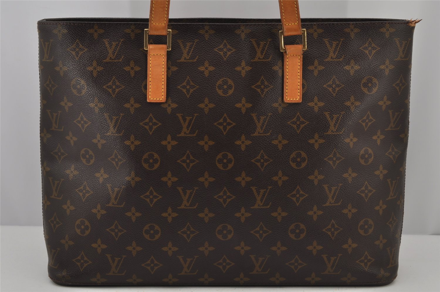 Authentic Louis Vuitton Monogram Luco Shoulder Tote Bag M51155 LV Junk 8803J