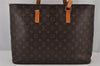 Authentic Louis Vuitton Monogram Luco Shoulder Tote Bag M51155 LV Junk 8803J