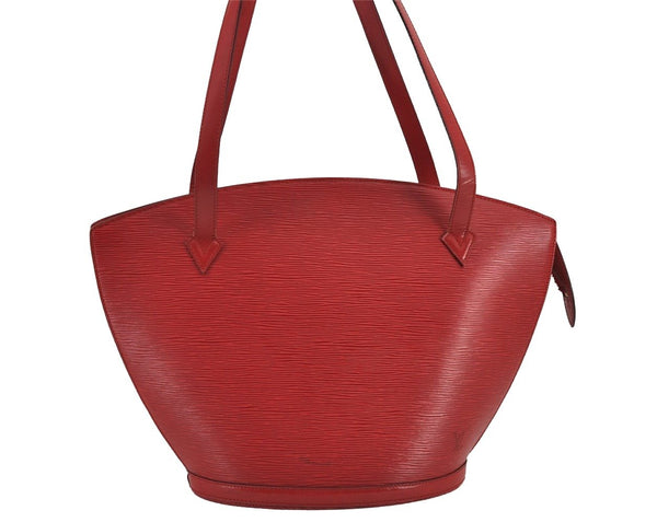 Auth Louis Vuitton Epi Saint Jacques Shopping Shoulder Bag Red M52267 LV 8804J