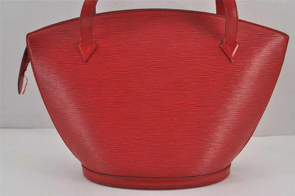 Auth Louis Vuitton Epi Saint Jacques Shopping Shoulder Bag Red M52267 LV 8804J