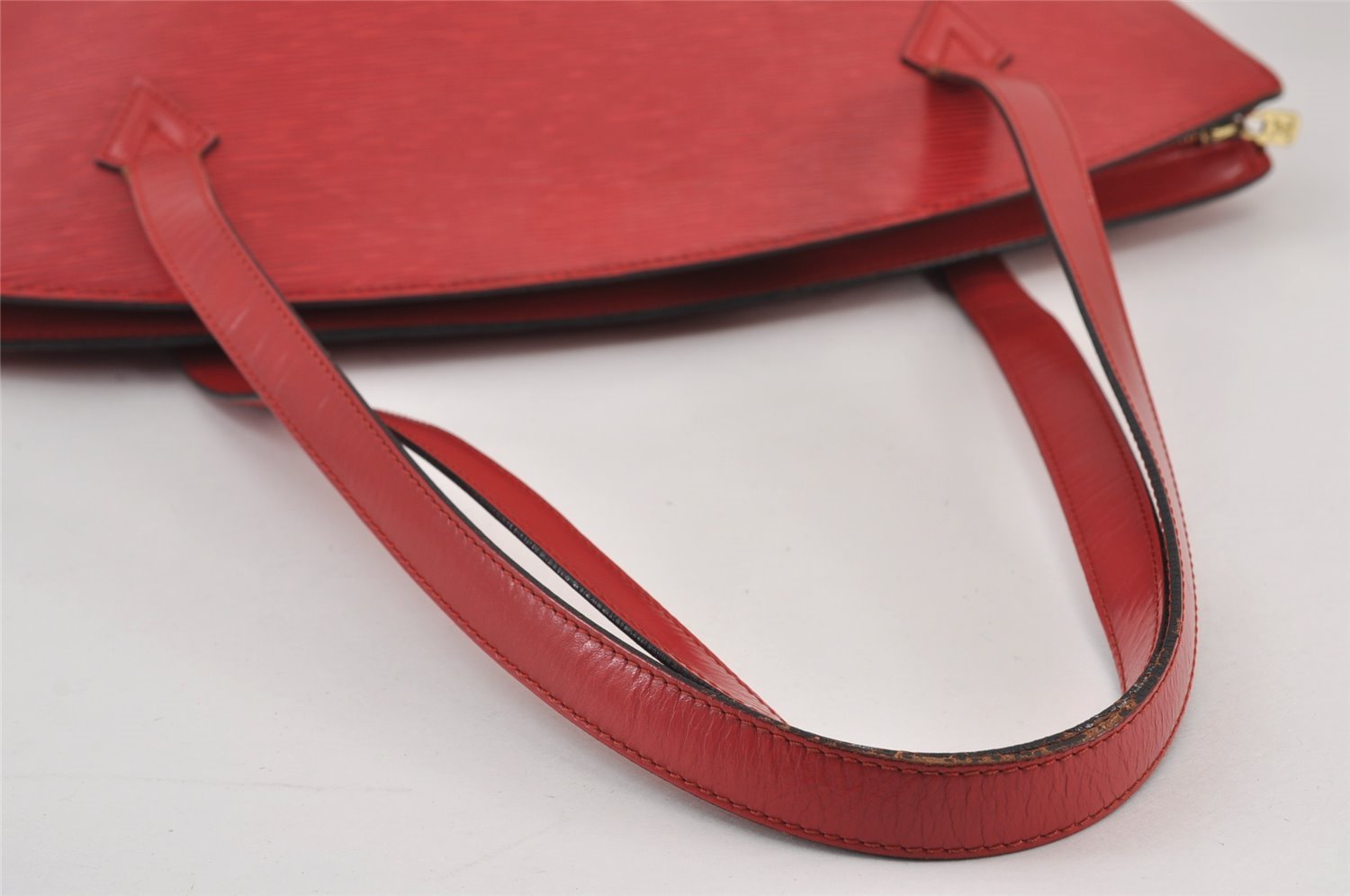 Auth Louis Vuitton Epi Saint Jacques Shopping Shoulder Bag Red M52267 LV 8804J