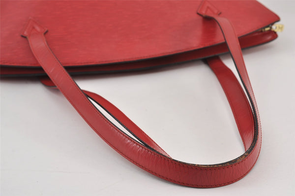Auth Louis Vuitton Epi Saint Jacques Shopping Shoulder Bag Red M52267 LV 8804J