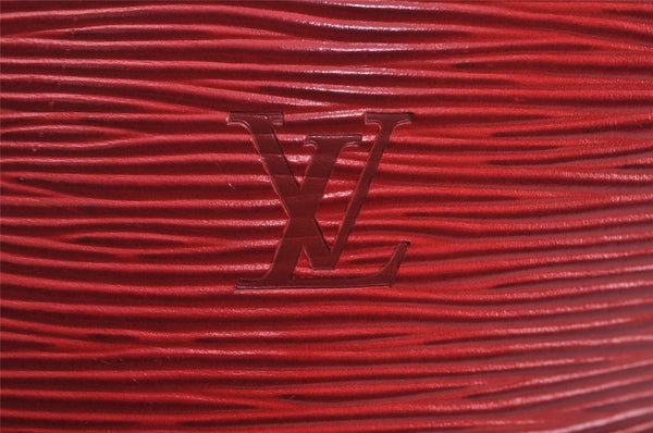 Auth Louis Vuitton Epi Saint Jacques Shopping Shoulder Bag Red M52267 LV 8804J