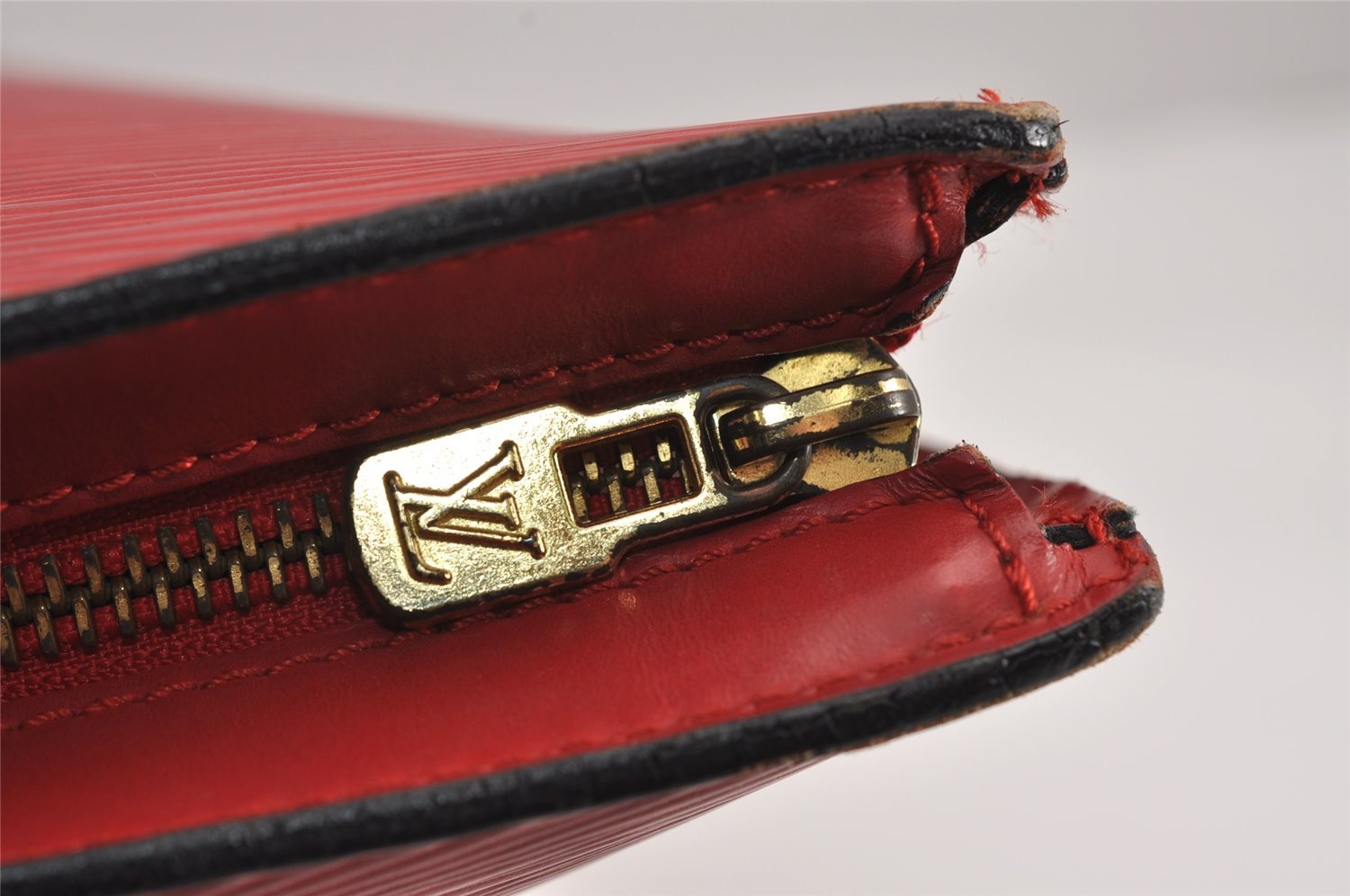 Auth Louis Vuitton Epi Saint Jacques Shopping Shoulder Bag Red M52267 LV 8804J