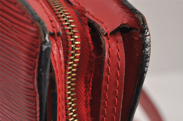 Auth Louis Vuitton Epi Saint Jacques Shopping Shoulder Bag Red M52267 LV 8804J