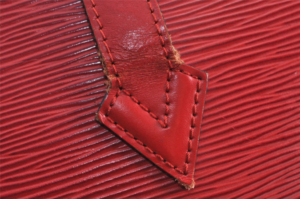 Auth Louis Vuitton Epi Saint Jacques Shopping Shoulder Bag Red M52267 LV 8804J