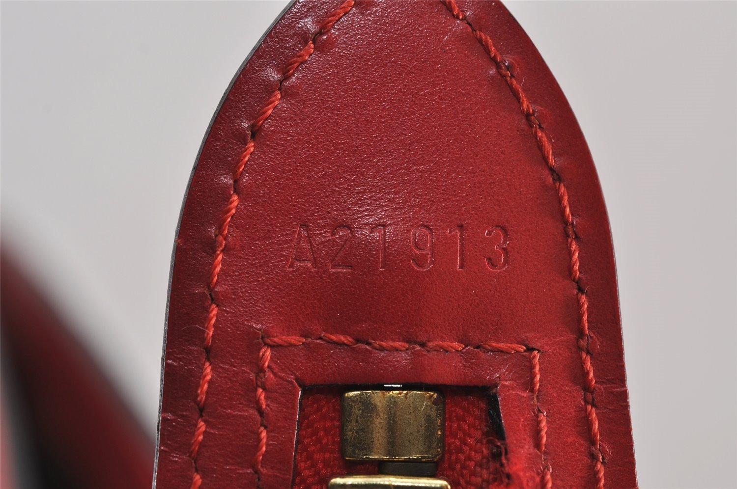 Auth Louis Vuitton Epi Saint Jacques Shopping Shoulder Bag Red M52267 LV 8804J