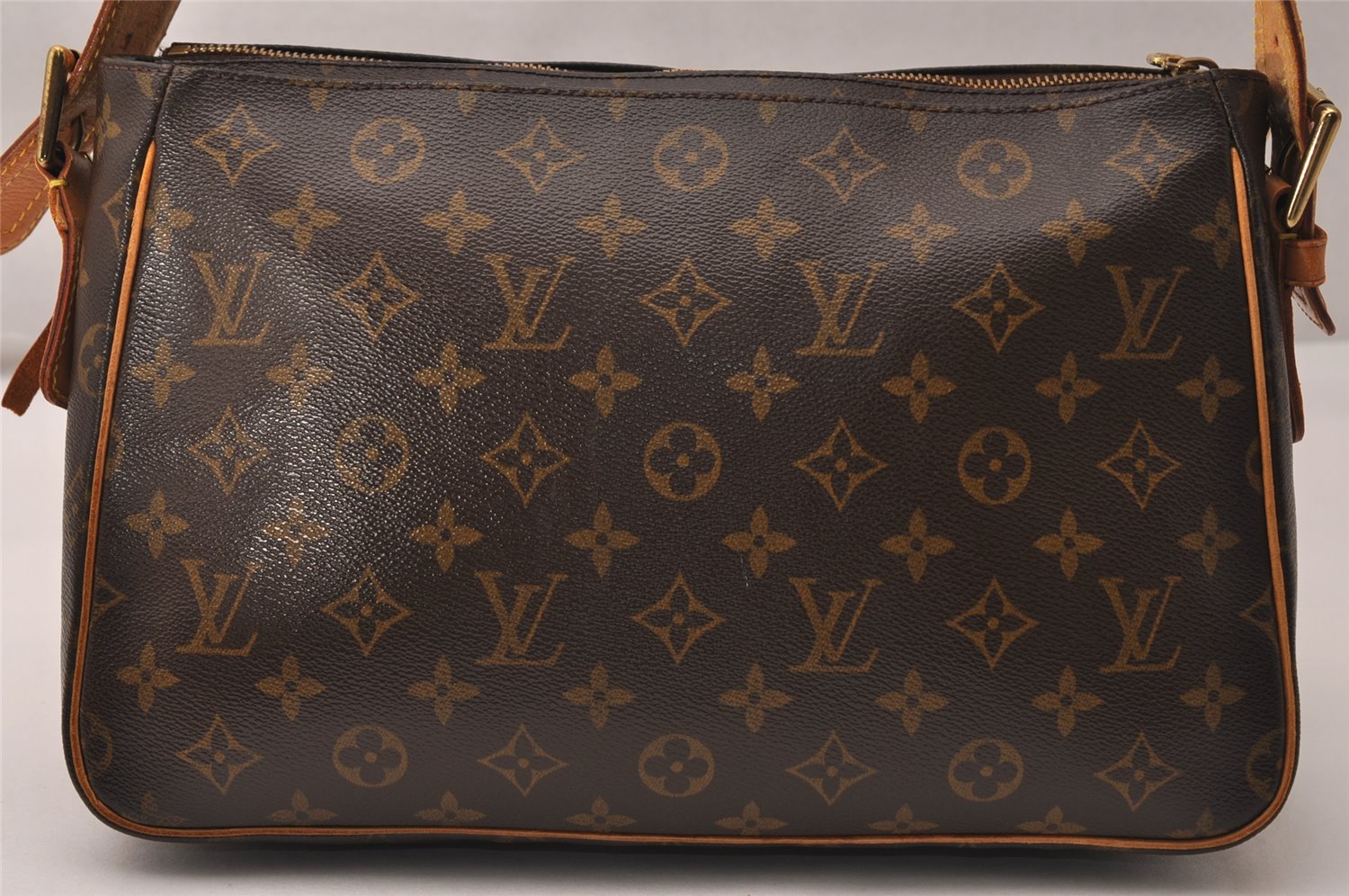 Authentic Louis Vuitton Monogram Viva Cite GM Shoulder Bag M51163 LV 8805J
