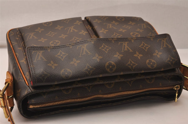 Authentic Louis Vuitton Monogram Viva Cite GM Shoulder Bag M51163 LV 8805J
