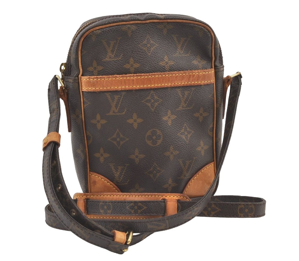 Authentic Louis Vuitton Monogram Danube Shoulder Crossbody Bag M45266 Junk 8807J
