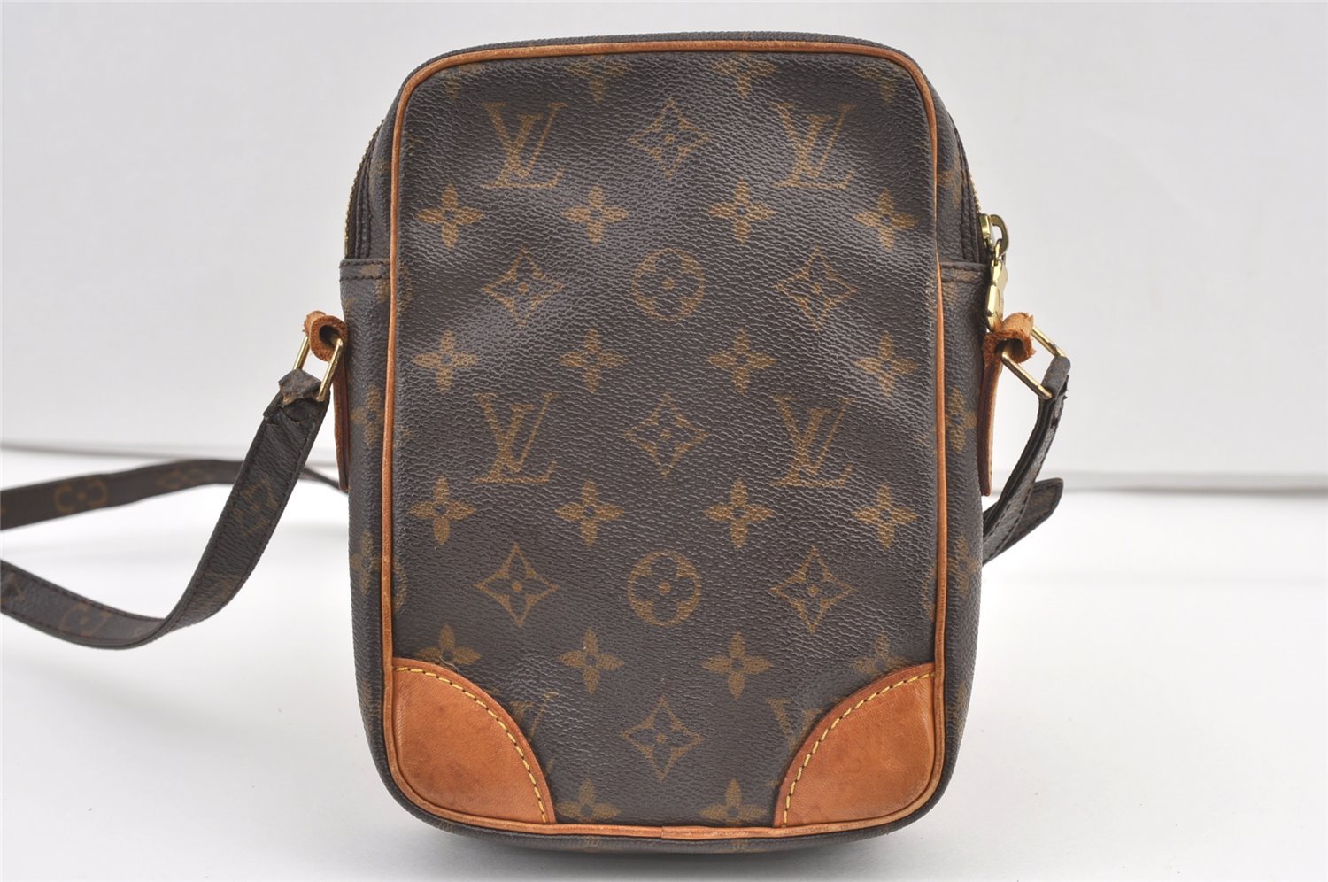 Authentic Louis Vuitton Monogram Danube Shoulder Crossbody Bag M45266 Junk 8807J