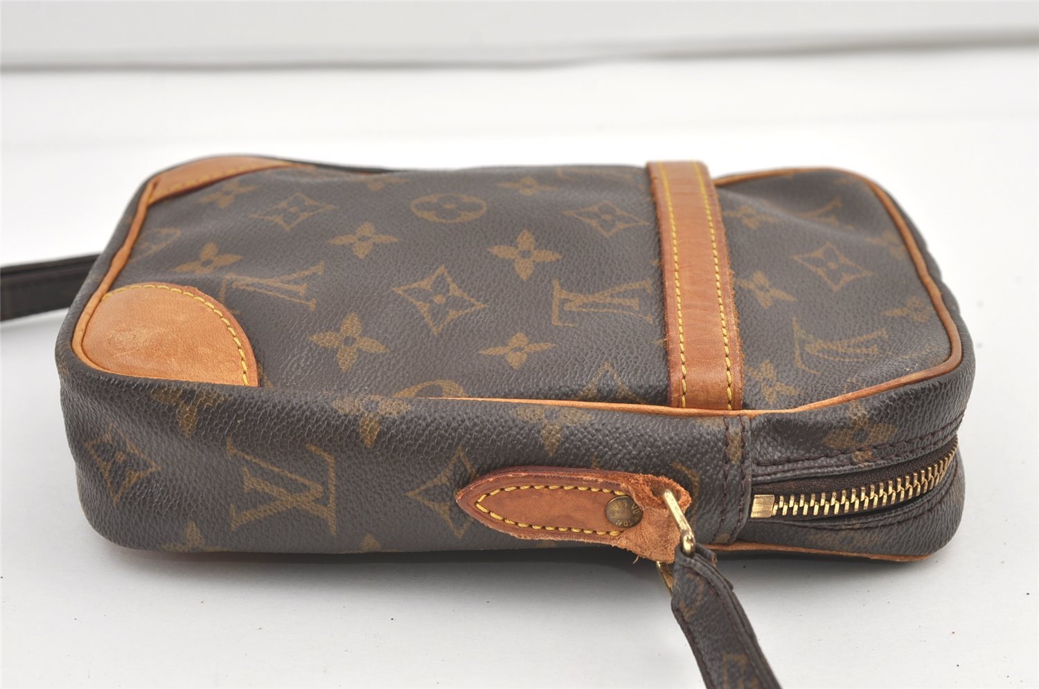Authentic Louis Vuitton Monogram Danube Shoulder Crossbody Bag M45266 Junk 8807J