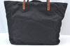 Authentic GUCCI Shoulder Hand Tote Bag GG Nylon Leather 282439 Black 8808H