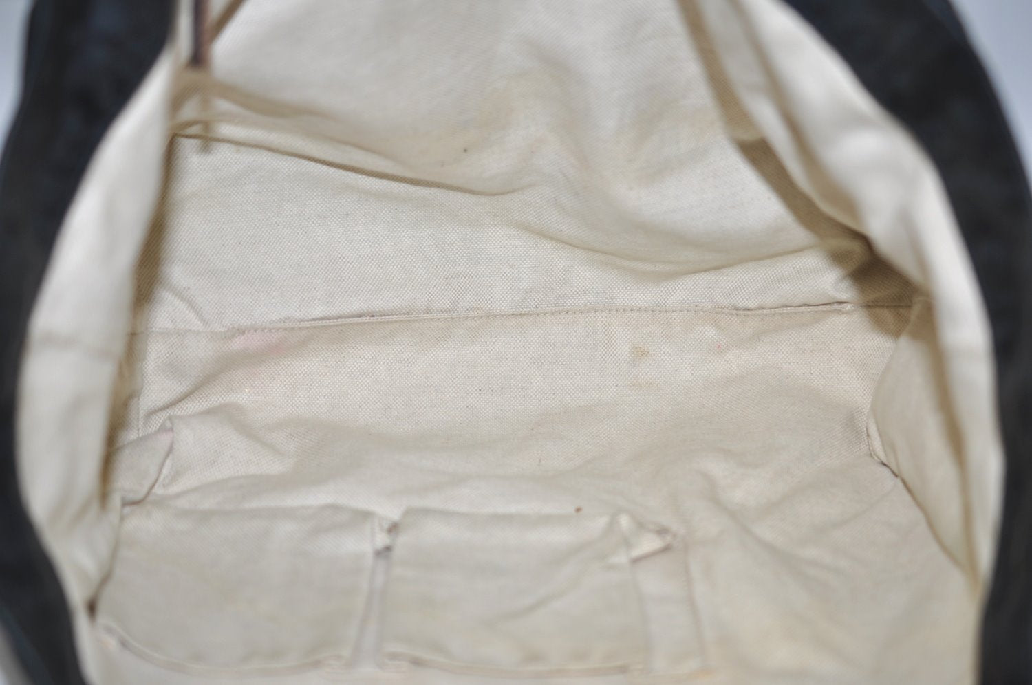 Authentic GUCCI Shoulder Hand Tote Bag GG Nylon Leather 282439 Black 8808H