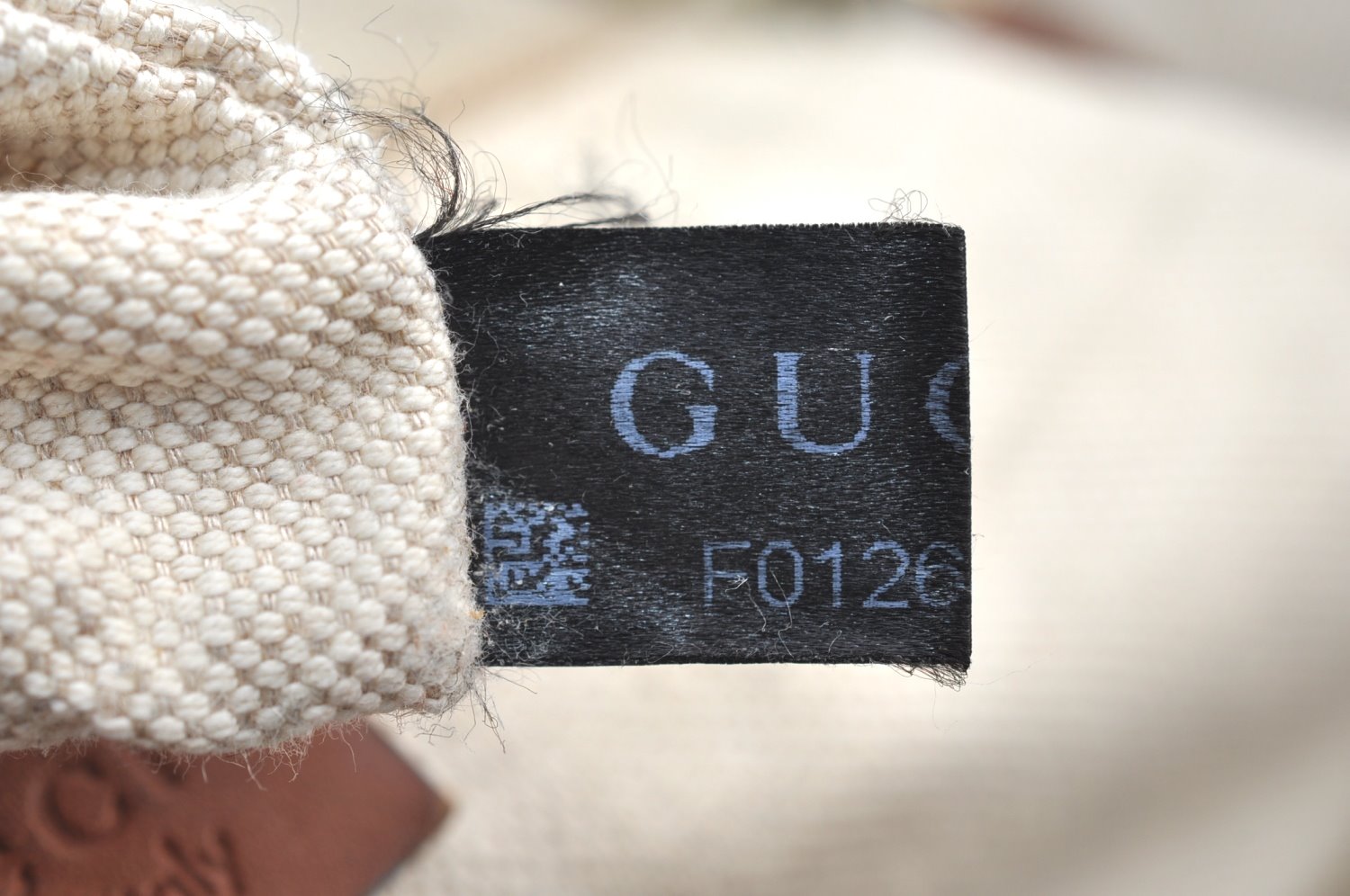 Authentic GUCCI Shoulder Hand Tote Bag GG Nylon Leather 282439 Black 8808H